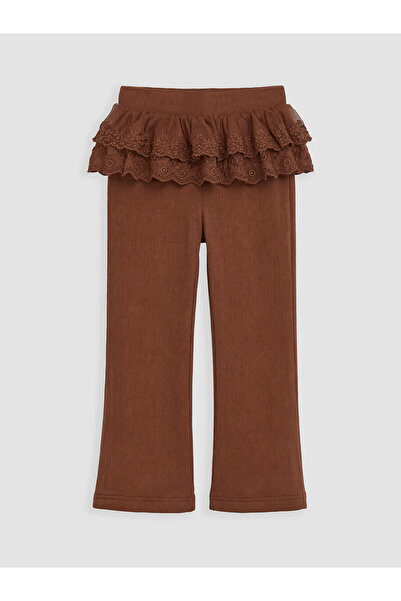 LC Waikiki Two Mt Shop Quality Lcw Kids Brown Plain Tight-Fitting & Slim Elas...