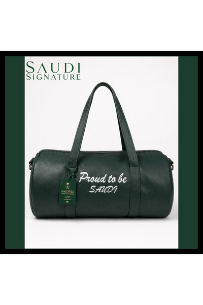 SAUDI SIGNATURE Luxury Polyurethane Leather Bag with Custom Embroidery