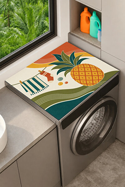 Valerine Life Clothes Dryer Top Organizer Mat Liquid-Proof Cover Tropic Laund...