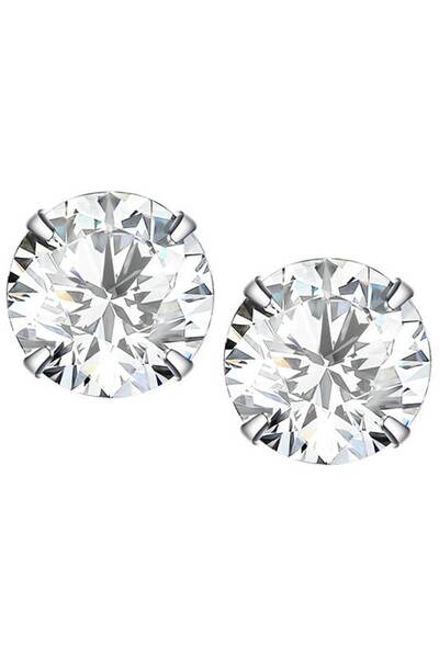 Trusky Cercei de argint cu zirconiu cubic de 5 mm, argint S925