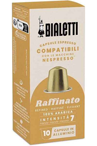 Bialetti كبسولات رافيناتو المتوافقة مع نسبريسو، عبوة من 10 كبسولات، 85 جرام