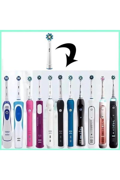 GoodTool Lazy Electric Toothbrush Head Soft Bristles Ceaning Small Brush Head,Compatible with Oral-B Electric