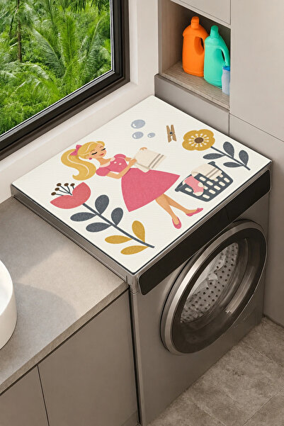 Valerine Life Clothes Dryer Top Organizer Mat Liquid-Proof Cover Laundry Fairy