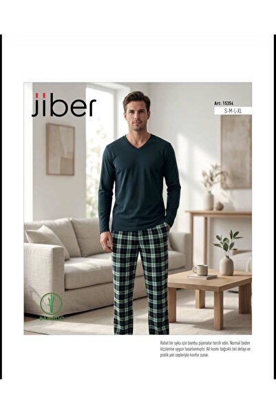 Jiber 15354 ERKEK BAMBU KIŞLIK PİJAMA TAKIMI