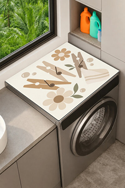 Valerine Life Clothes Dryer Top Organizer Mat Liquid-Proof Cover Latch Garden