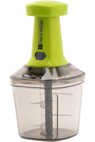 ROYALFORD 1000 ML Push Chopper RF11158 Compact Chopper with 6 Blades Suitable...