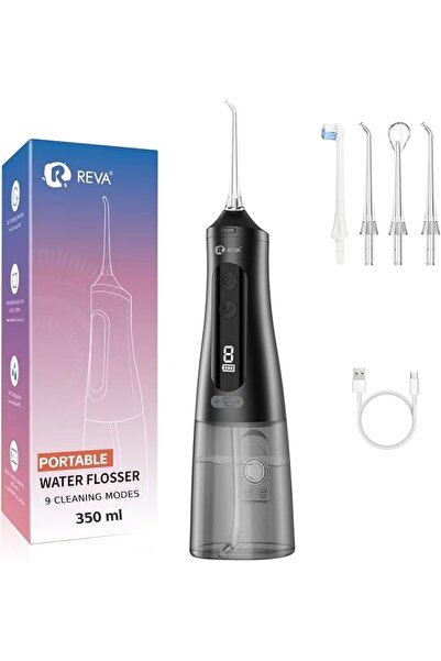 R REVA Reva Professional Water Flosser - Cordless Oral Irrigator with 360° No...
