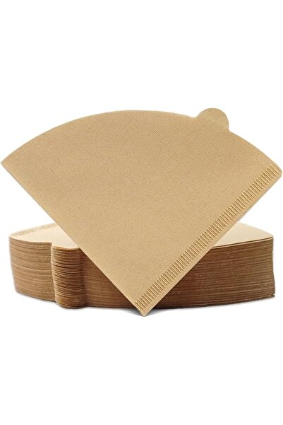 HASTHIP ® 100 Count Natural Unbleached Cone Coffee Filters, Disposable Paper ...