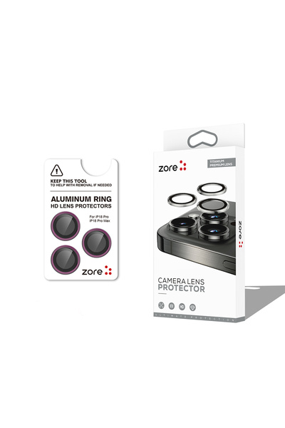 zore iPhone 18 Pro Max Kamera Lens Koruyucu Safir Görüntü Kalitesini Bozmayan...
