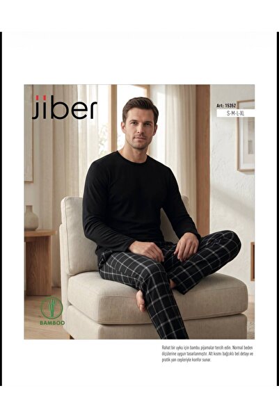 Jiber 15352 ERKEK BAMBU KIŞLIK PİJAMA TAKIMI