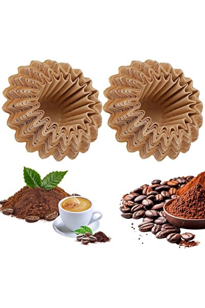 SYOSI 100 قطعة من فلاتر القهوة الكبيرة لماكينات صنع القهوة بسعة 8-12 كوب، فلت...