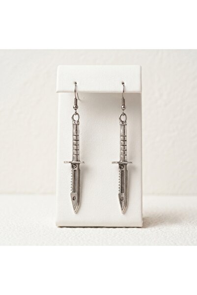 Corvus kolye&bileklik Knife Figured Unisex Earrings