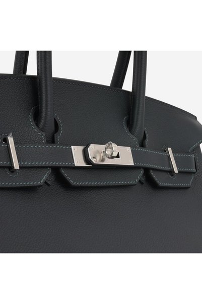 genric Black Leather Handbag with Lock