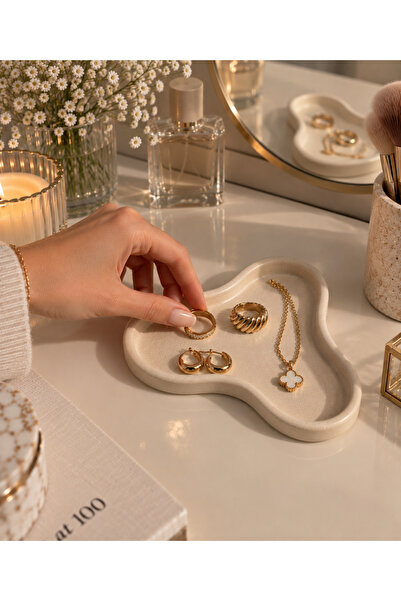 Sabletscrafts Decorative Jewelry Tray – Organic Form Jewelry, Handmade Stone ...