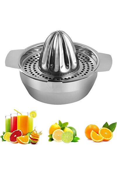 GENERAL Tollhouse Manual Citrus Juicer with Rotary Press and Filter - Stainle...
