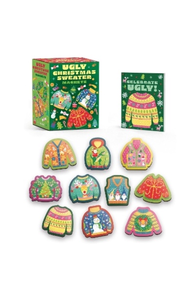 Running Press Miniature Editions Ugly Christmas Sweater Magnets