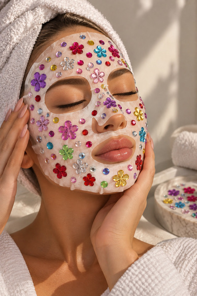 Okko Store Yapışkanlı Taş Stiker Saç, Maske, Yüz, Tırnak Ve Diğer Süslemeler İçin Işıltı Taş
