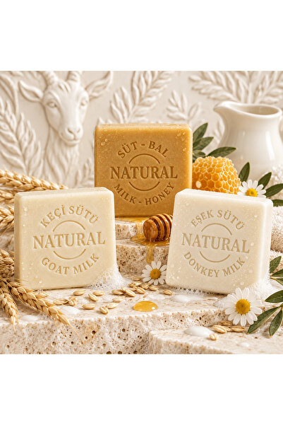 Dermolive Milk & Honey Trio Natural Soap Set