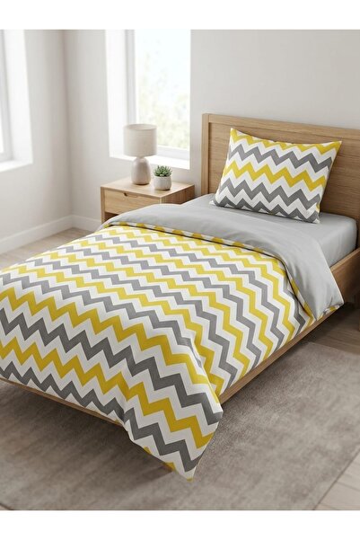 MORRİVAL Single Size Double-Sided 120X200 Elastic Sheet Bedding Set, 3 Pieces...