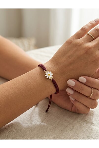 trendhazan A Quality Handmade Daisy Object-Embellished Mineli Macrome Knitted...