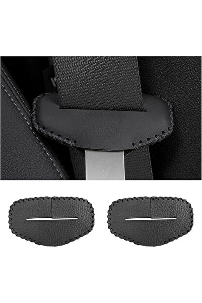 GENERAL Augeny 2PCS Seat Belt Buckle Cover, Anti-Scratch Leather Car Seat Bel...
