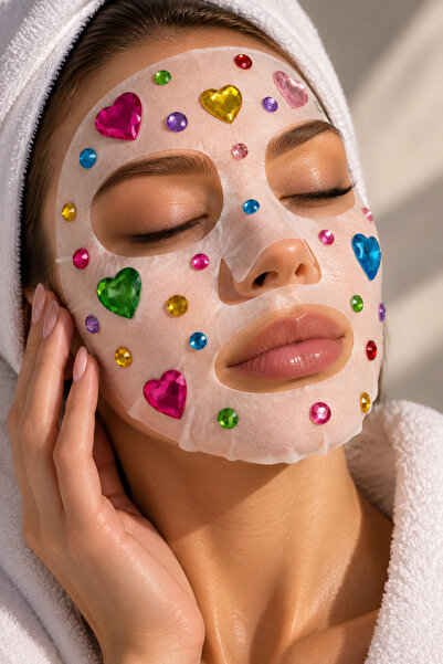 Okko Store Yapışkanlı Taş Stiker Saç, Maske, Yüz, Tırnak Ve Diğer Süslemeler İçin Işıltı Taş