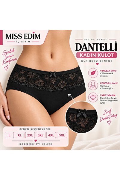 MİSS EDİM Önü Dantel Detaylı Kadın Külot
