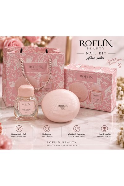 ROFLIN مجموعة بودرة وزيت للجسم من روفلين بيوتي تمنح البشرة لمسة ناعمة ومظهرًا...