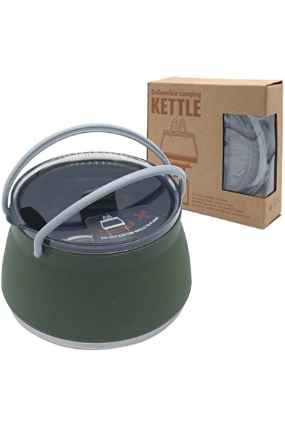 Tazweeq Foldable Camping Cooking Pots, Portable Silicone Cooking Pot with Lid...