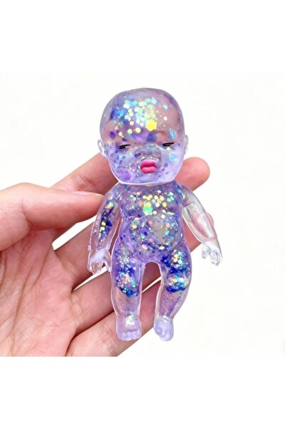 Squishy Παιχνίδι μωρού με γκλίτερ 11 εκ., Αντιστρές, Διάφορα χρώματα, Χονδρικ...