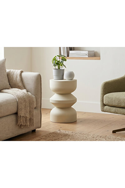 Daynav Modern Minimalist Yan Sehpa Komodin Modüler Dekoratif Sehpa 39x25 cm