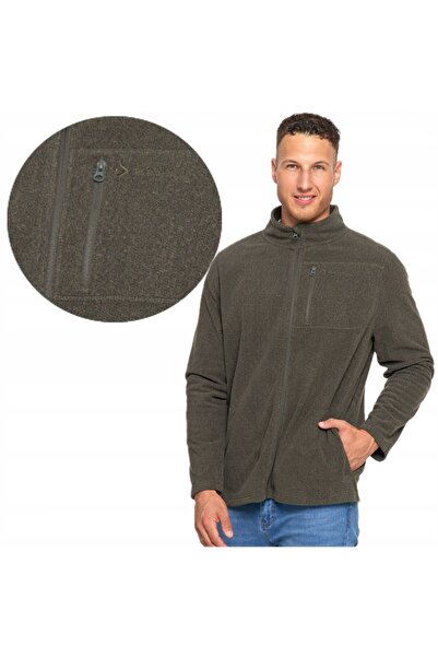 MORAJ Fleece pentru bărbați, cu buzunare, cu fermoar, gros, la modă, călduros...