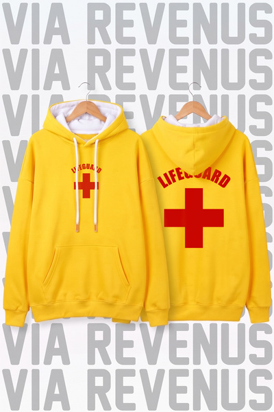 Vordevia Φούτερ με κουκούλα Lifeguard / Cankurtaran με στάμπα, unisex, φαρδιά...
