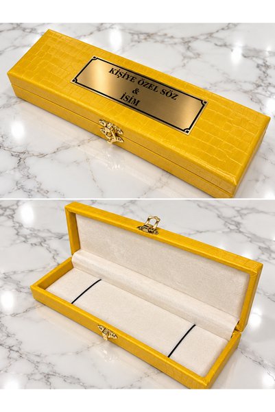 Premium deri tespih kutusu