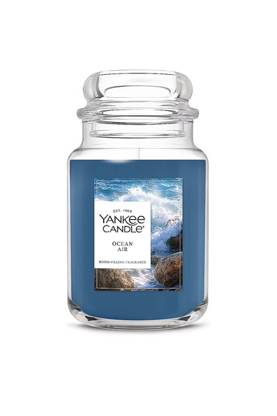 Yankee Candle Ocean Air Büyük Kavanoz Mum (623,7 gr) – Ferah Deniz Esintisi, ...