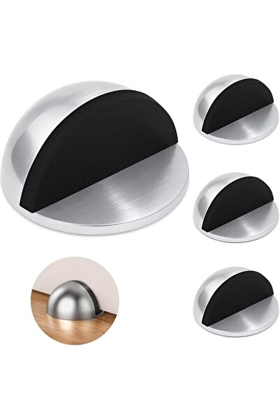 Yelajoy 4Pcs Stainless Steel Half Dome Floor Door Stop – 3M Self-Adhesive, No...