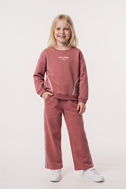 wolly woo Girls' Tracksuit Set 3 Yarn Cotton Sports Tracksuit Set