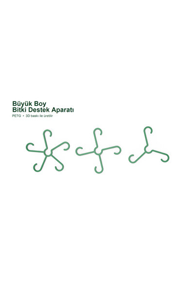 SYK Design Bitki Gövde Destek ve Sabitleme Klipsi Büyük Boy | Dikey Büyüme İç...