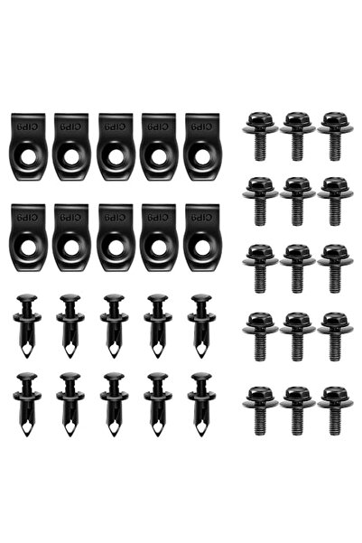 GOOACC GRC-70 35PCS Engine Under Cover Splash Shield Guard Body Bolts Bumper ...