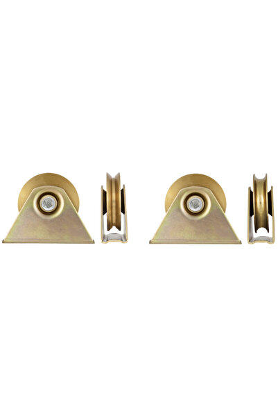 Evotools Roata Porti Culisante Aplicata cu Suport si Rulment, Diametru 80mm, ...