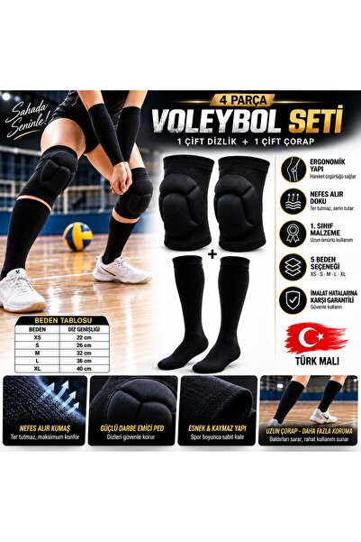 SCHMILTON Voleybol Dizliği Voleybol Kolluğu 2li Set Yetişkin ve Çocuk Voleybo...