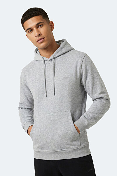 Slazenger Kevro I Men's Hooded Gray Sweatshirt