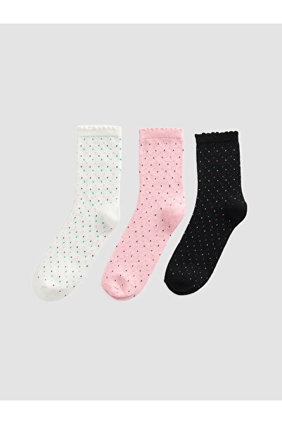 LC Waikiki I Embroidered Women's Socks 3-Piece Set from Freezen Store