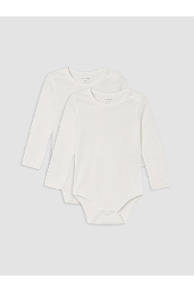 LC Waikiki Two Mt Shop Quality Lcw Baby White Baby Boy Snap Fastener Bodysuit...