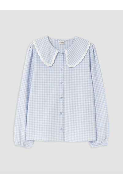 LC Waikiki Two Mt Shop Quality Lcw Kids Blue Gabardine Plaid Standard & Regul...