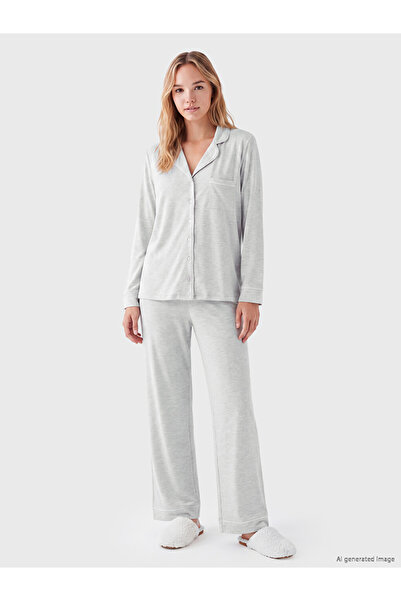 LC Waikiki I Shirt Roba Collar Women's Pajama Set from Freezen Store