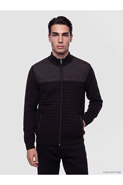 LC Waikiki Nevavm with a Difference from Lcwaikiki Classic Black Knitwear Fla...