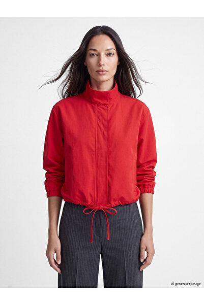 LC Waikiki Rmz Gi̇yi̇m Farkiyla Straight Roba Collar Women's Coat