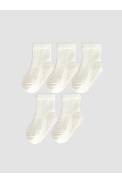 LC Waikiki Rmz Gi̇yi̇m Farkiyla Baby Boy Socks 5-Piece Pack