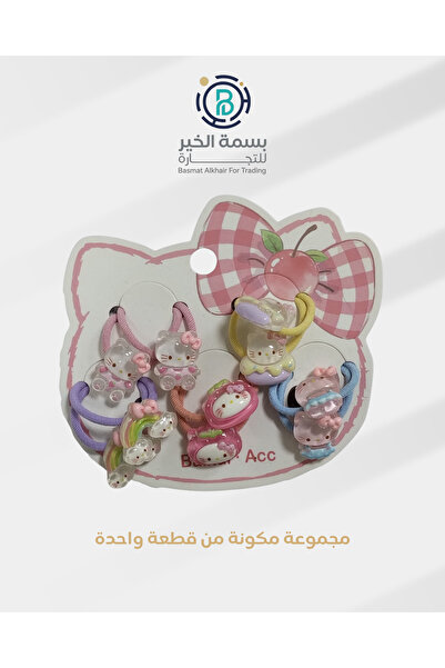 LOZAN مشابك شعر ربطات شعر للفتيات ملونة 5 قطع